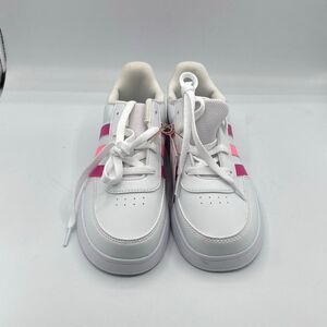 Brand New Adidas Kids Size 4.5 Breaknet Lifestyle Court Lace Shoes Sneakers